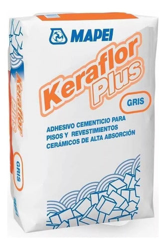 Pegamento Ceramica Placas Antihumedad Keraflor Plus 0