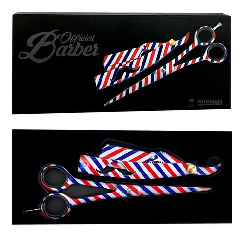 Professional Barber Kit: 7-Inch Haircut Scissors + Barber Razor 0