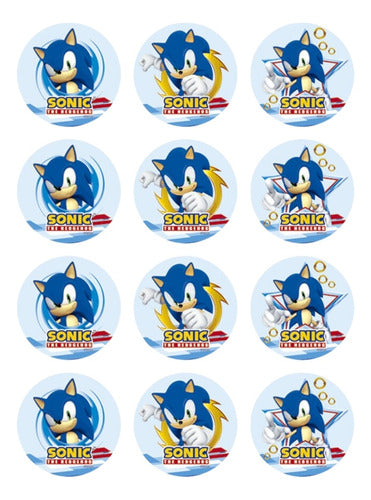 Plancha De Stickers Sonic X 120u 0