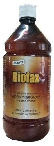 Biofax Cera Biokitol 1 Litro - Madera Ceramicos X 2 Unidades 1