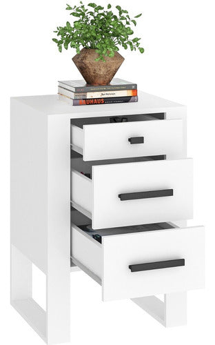 Punto Union High Nightstand - Ideal for Sommier - 67 Cm High - LE10 0