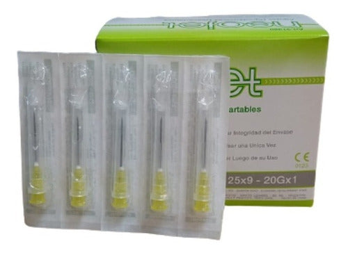 Disposable Needle 25 X 9 X 100 Units Neojet (20gx1) 0