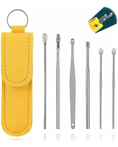 Generic Ear Cleaning Kit in Case - 6 Pieces Stainless Steel 0