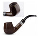 SI Curved Smoking Pipe - Unique Wooden Tobacco Pipe 4