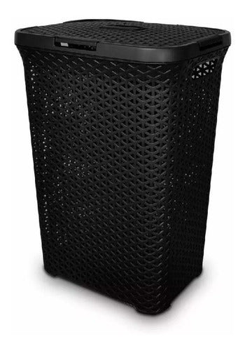 Colombraro Medium Rattan 30L Plastic Laundry Basket 6