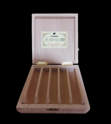 Caja De Habanos Cohiba Selección Robustos Vacia 5 Habanos 0