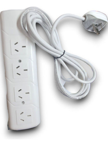 Exultt 4 Outlet Power Strip with 2.5m Cable 0