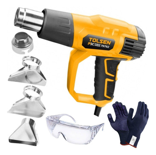 Tolsen Heat Gun 2000W 0-600°C 230V 50Hz LCD Display 0