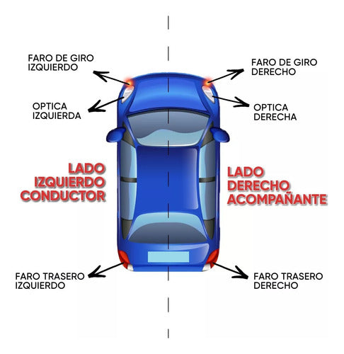 Fitam Faro Duna 88 89 90 91 Trasero Tricolor Izquierdo 1