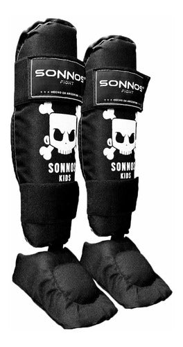 Sonnos Kids Tibial Protectors for Boxing, Kickboxing, MMA 0