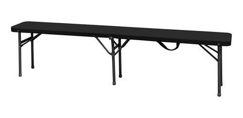 Folding Plastic and Reinforced Steel 150 cm Table Bench 5