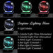 3D Galaxy Crystal Ball with LED Base Solar System - N 3