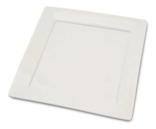 Square 30.5 cm White Premium Porcelain Plate 1