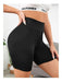 High-Waisted Cycling Style Sporty Biker Lycra Short Leggings 2