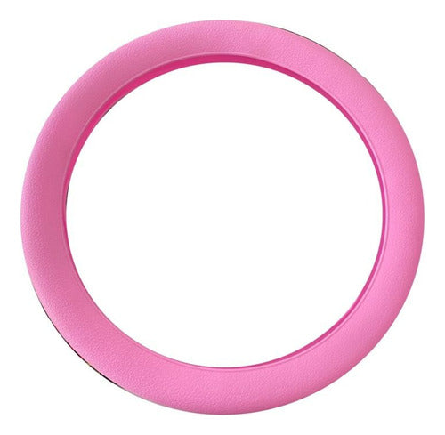 JC Pink Silicone Steering Wheel Cover for Corsa, Celta, Astra 0