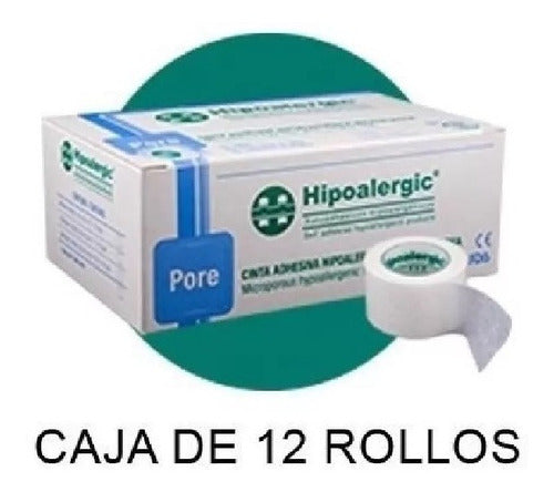 Hipoalergic Pore 2,50 Cm X 9 Mt Caja X 12 Rollos 3