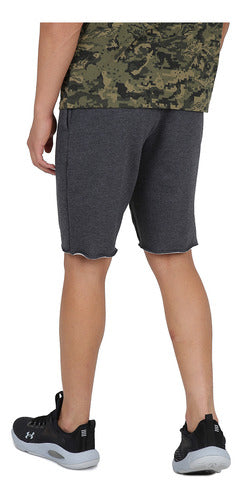 Under Armour Short Training Rival Terry for Men in Gray 1