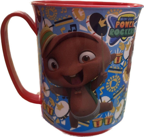 Taza Jarro Plastica Infantil Mini Beat Power Rockers  330ml 0