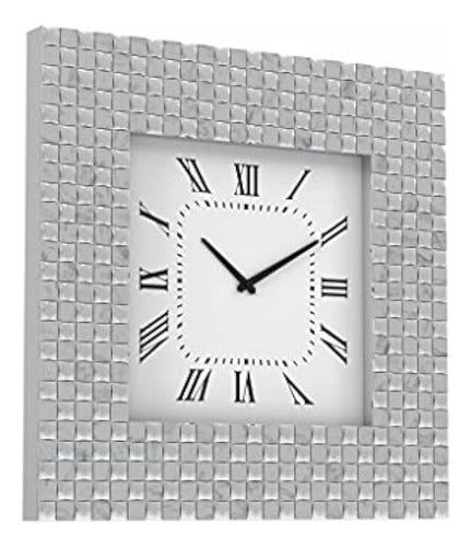 Iohomes Rayville Glam Crystal Accent Reloj De Pared De Crist 1