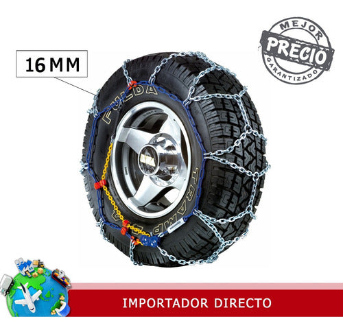 Design Car Snow and Mud Chains for 225/60/17 - 225/70/17 Tires 3