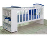 BH Lacquered Crib with Convertible Changing Table and Shelf Module C 1