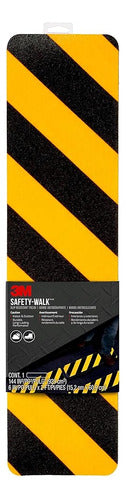 3M Safety-Walk Slip Resistant Caution Tread, Negro / Amarillo 0