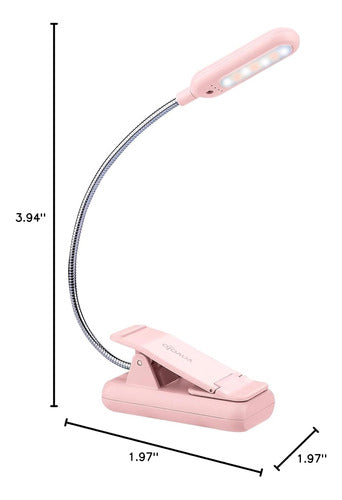 VAVOFO Rechargeable Reading Light For Kids Pink With 7 LEDs 6