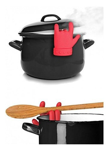 Chef Hero Spoon Holder, Spoon Rest, Heat-Resistant Silicone 2