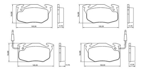 Corven Pastilhas Freno Delanteras Peugeot 106 1.4i 1