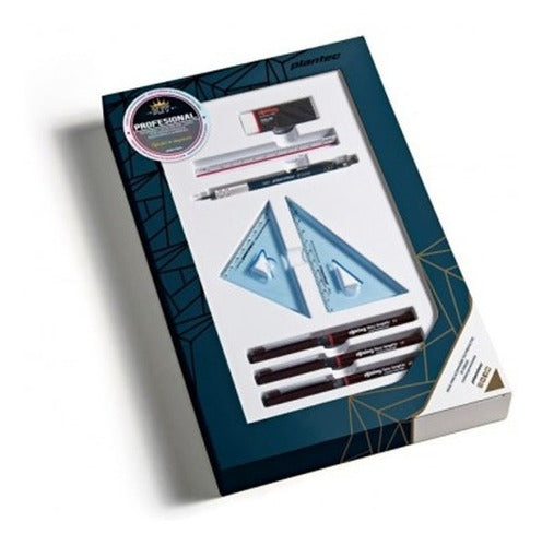 Plantec Professional Technical Drawing Set - 8 Pieces 0