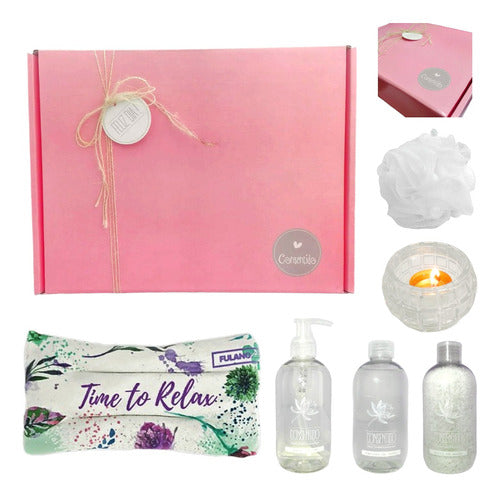 Relaxation Kit Gift Box for Women - Zen Spa Jasmine Aroma Set N16 0
