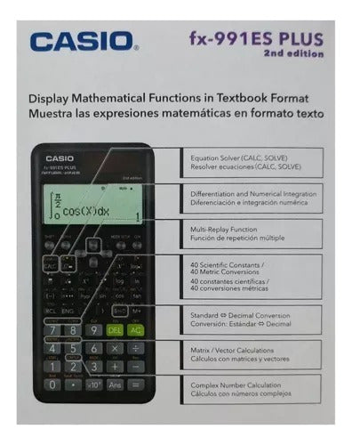Casio FX-991ES Plus Scientific Calculator Official Warranty 3