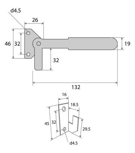 Aldabillas Zincadas Para Ventanas Herrajes Meaton - Fc 1