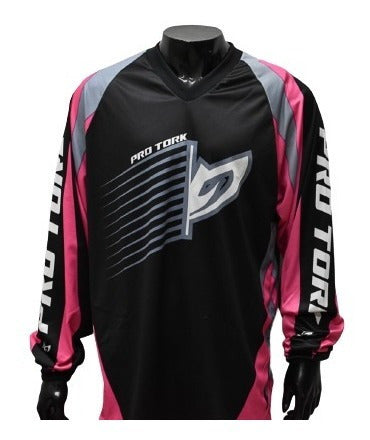 Pro Tork Jersey Mx, Insane, Black and Pink 1