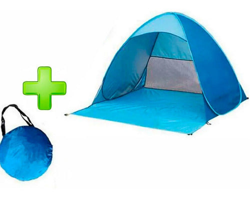 Carpa Playa Reforzada Automatica Grande Autoarmable Camping 1