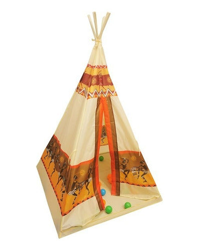 Ero Carpa Casita Indios Para Niños Con Pelotas 98x155x98cm 1