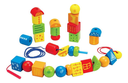 Juguete Hape - String - Along Shapes - Madera - + 3 Años 3