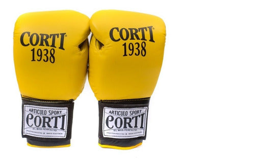 Corti Boxing Gloves 16 Oz Leather Kickboxing Professionals 15