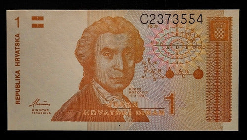 Croacia Billete 1 Dinar 1991 Sin Circular Pick 16 0