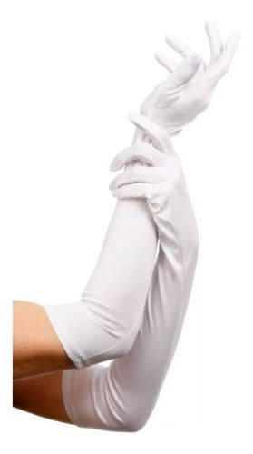 Generic Long White Gloves - Disguise 40cm Jo495 3