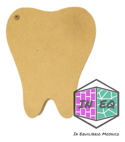 Tooth-Shaped Box for Rat Perez Teeth - Fibrofácil 8x10cm 1