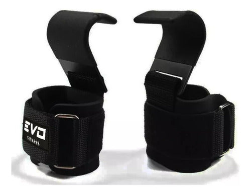 Straps Agarradera Gancho De Metal Gimnasio Gym Powerlifter 0