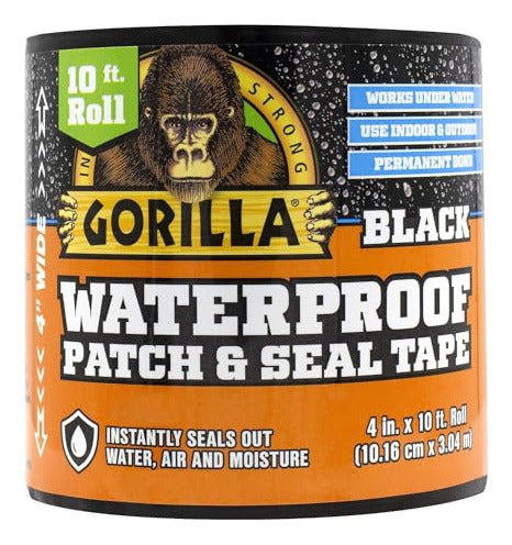 Gorilla Waterproof Patch & Seal Tape 10cm X 3m 0