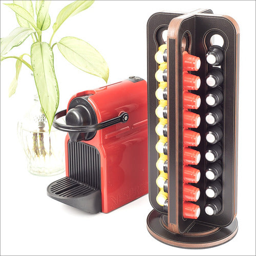 Todo Diseño Rotating Coffee Capsule Holder for Nespresso 72c / Dolce Gusto 48c 0