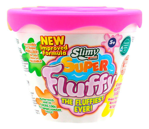 Slimy slime super fluffy 100gr Fucsia con caja exhibidora 0