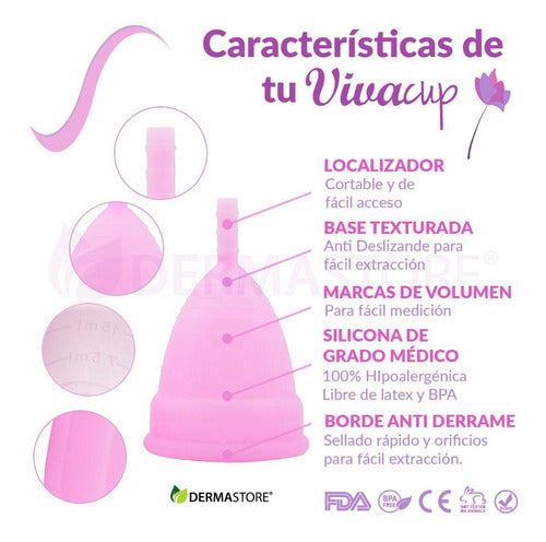 Vivacup Menstrual Cup + Pouch + Sterilizing Cup 85