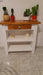 GALLEGAVENTAS White Painted Quesera Side Table with Smooth Shelves 7