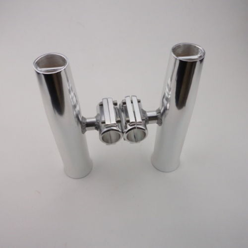 2pcs Tournament Aluminum Style Clamp Fishing Rod Holder 1-1/4" 2