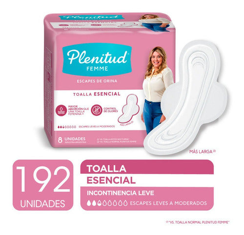 Plenitud Femme Essential Pad 8 Units Pack x 24 0