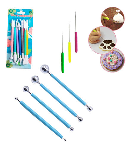 Kit Com 15 Estecas Variadas Para Confeitaria E Artesanato 0